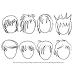 How to Draw Anime Hair - Male