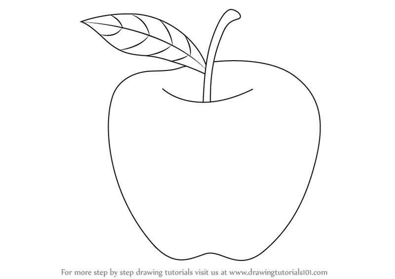 Download Learn How to Draw an Apple for Kids (Fruits) Step by Step ...