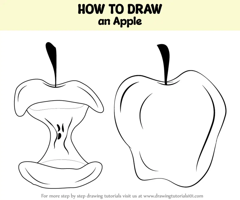 How To Draw Apple | Apple Drawing Easy | Apple Drawing For Kids| Arts Girl  Suja - YouTube