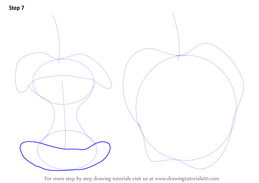 How To Draw An Apple (fruits) Step By Step 