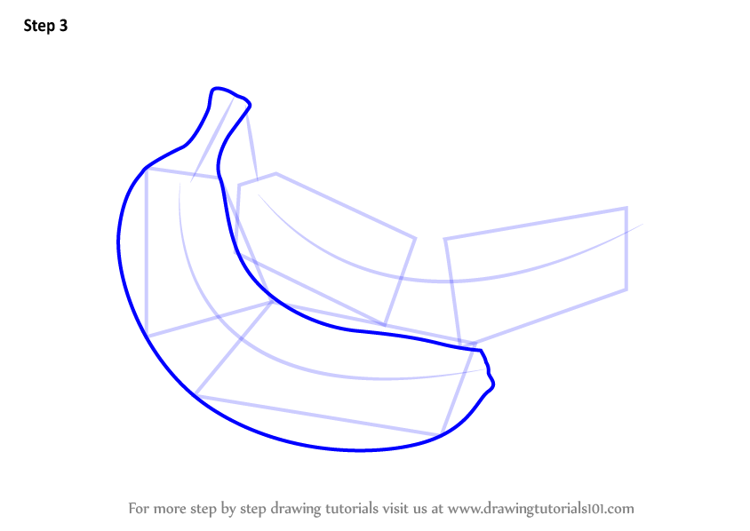 Download Step by Step How to Draw a Banana Pair ...