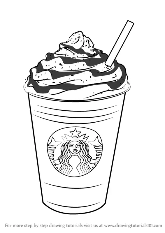 Download Learn How to Draw Frappuccino (Special Dishes) Step by Step : Drawing Tutorials