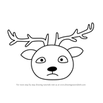 How to Draw a Barasingha Face for Kids