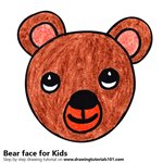 How to Draw a Bear Face for Kids