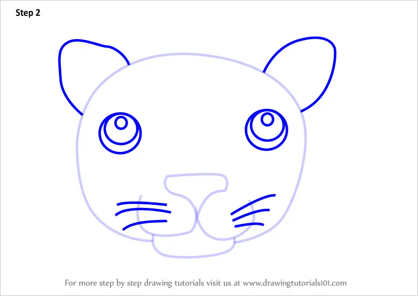 panther face outline
