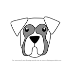 How to Draw a Boxer Dog Face for Kids