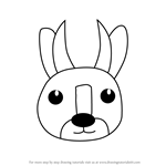 How to Draw a Bushbuck Face for Kids