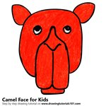 How to Draw a Camel Face for Kids