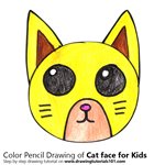 How to Draw a Cat Face for Kids