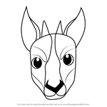 How to Draw a Chamois Face for Kids