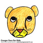 How to Draw a Cougar Face for Kids