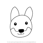How to Draw a Dingo Dog Face for Kids