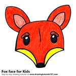 How to Draw a Fox Face for Kids