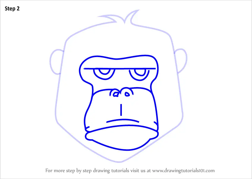 Featured image of post How To Draw A Gorilla Face Step By Step - No, you don&#039;t have to draw a hundred of them like i did, just draw one, get a feel for it, then decide what you want to draw next!