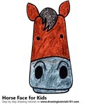 How to Draw a Horse Face for Kids