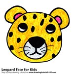 How to Draw a Leopard Face for Kids