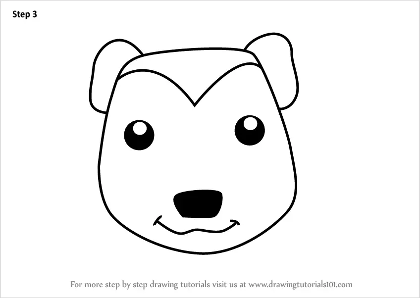 Learn How To Draw A Mongoose Face For Kids Animal Faces For Kids Step By Step Drawing Tutorials