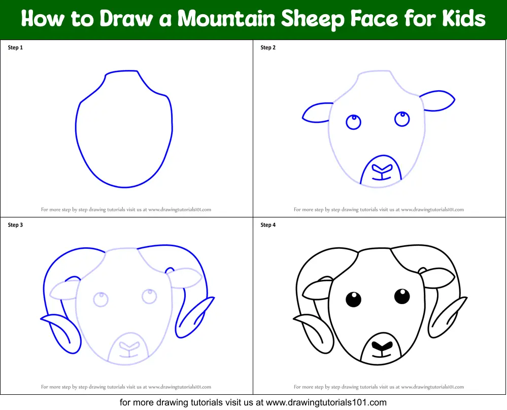 mountain drawing for kids