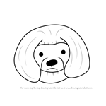 How to Draw a Pekingese Dog Face for Kids