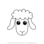 How to Draw a Sheep Face for Kids