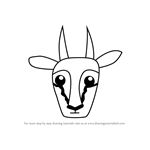 How to Draw a Springbok Face for Kids