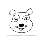 How to Draw a Squirrel Face for Kids