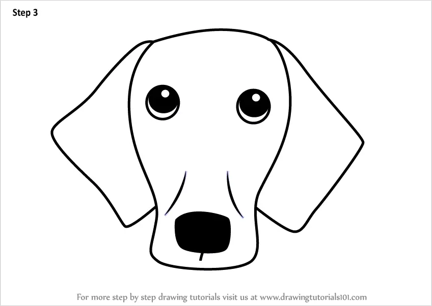 How To Draw A Dog Head For Kids - Start by drawing the head of the dog