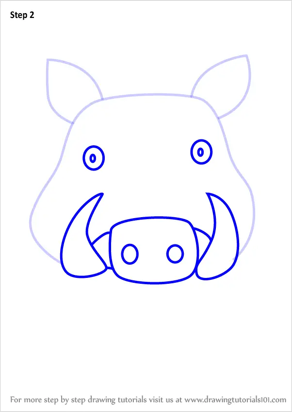 How To Draw A Warthog