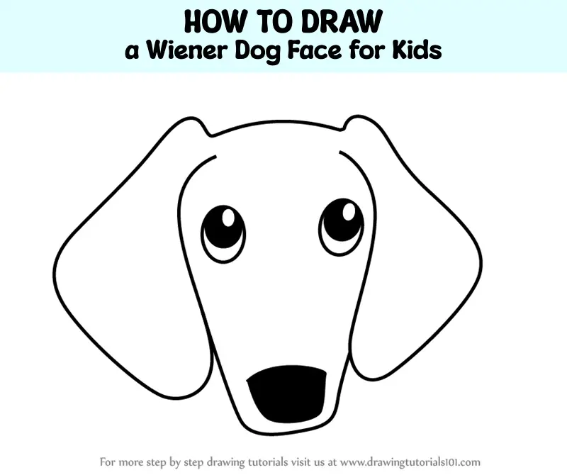 How to Draw a Dog Drawing for Kids - Really Easy Drawing Tutorial