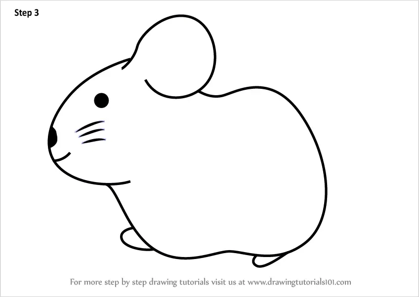 Learn How to Draw an American Pika for Kids (Animals for Kids) Step by