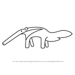 How to Draw Boat an Anteater for Kids