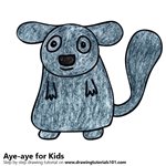 How to Draw an Aye-Aye for Kids