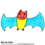 How to Draw a Bat for Kids