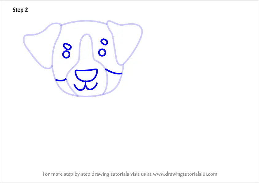 How To Draw A Bernese Mountain Dog For Kids (animals For Kids) Step By 