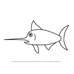 How to Draw a Billfish for Kids