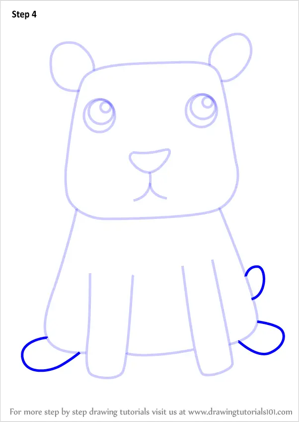 Learn How to Draw a Capybara for Kids (Animals for Kids) Step by Step