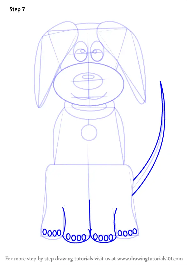 Learn How to Draw Cartoon Dog Easy (Animals for Kids) Step by Step : Drawing Tutorials