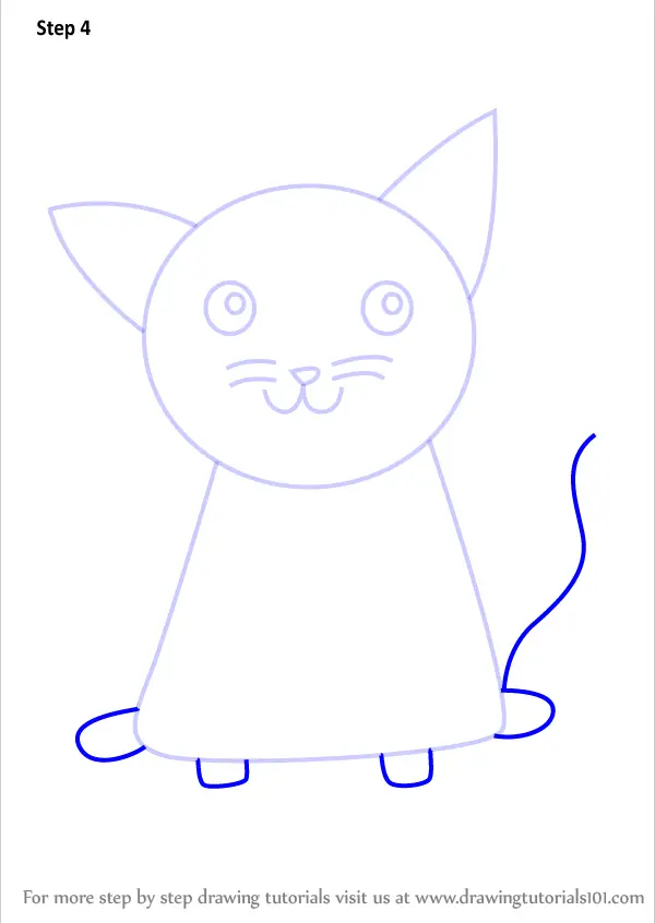 Learn How to Draw a Cat for Kids Animals for Kids Step 