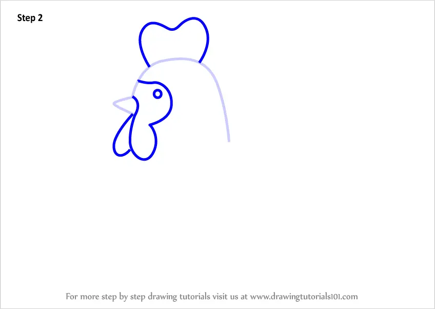 How to Draw a Chicken for Kids (Animals for Kids) Step by Step ...