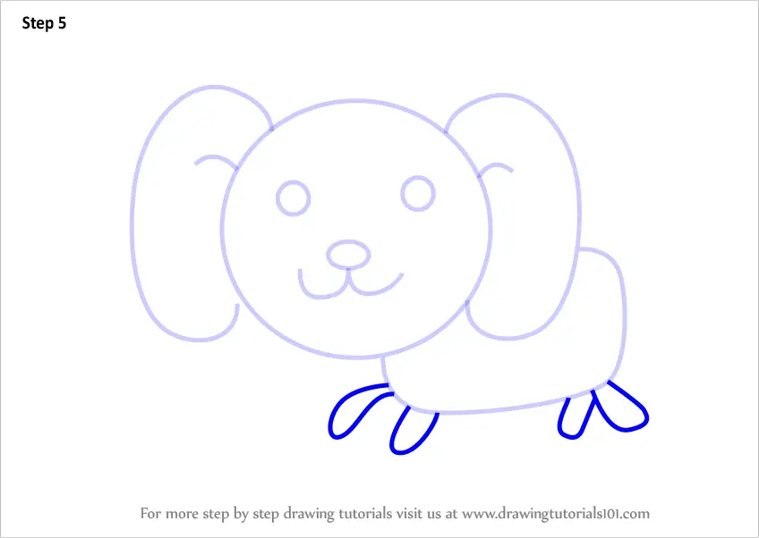 How to Draw a Dog for Kids (Animals for Kids) Step by Step ...