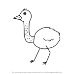 How to Draw an Emu for Kids