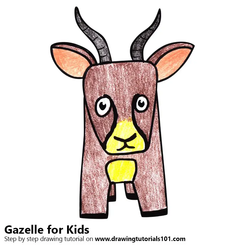 gazelle animal drawing