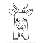 How to Draw a Gazelle for Kids