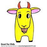How to Draw a Goat for Kids Easy