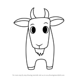 How to Draw a Goat for Kids Easy
