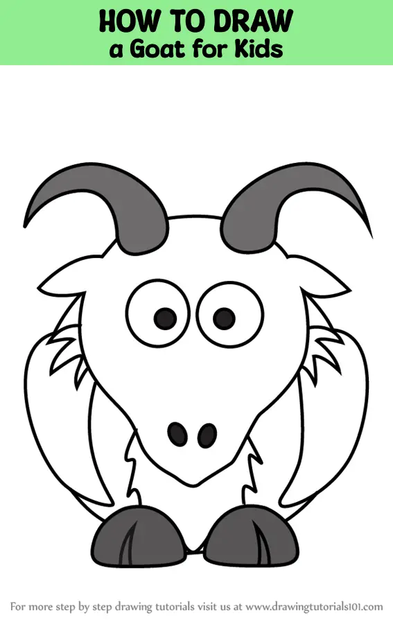 Coloring book little baby goat sitting. Coloring page for kids. Educational  activity for preschool years kids and toddlers with cute animal Stock  Vector Image & Art - Alamy