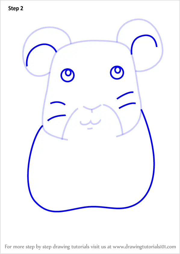 How to Draw a Hamster for Kids (Animals for Kids) Step by Step ...