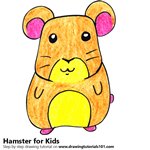 How to Draw a Hamster for Kids