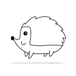 How to Draw a Hedgehog for Kids