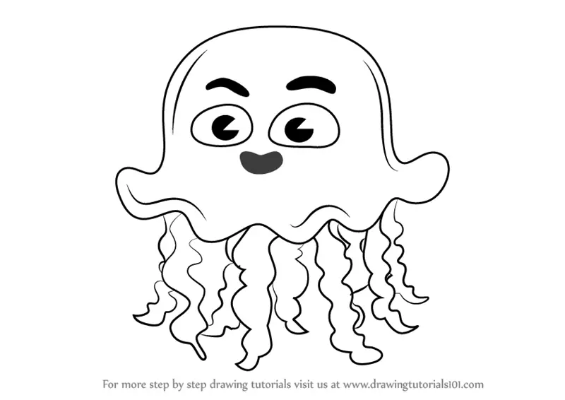 How to Draw a Jellyfish | Easy doodles drawings, Cute easy drawings, Drawing  lessons for kids